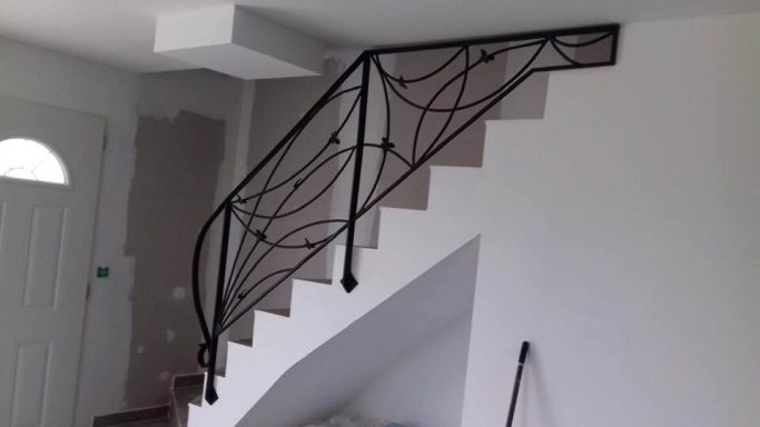 Garde corps escalier en acier